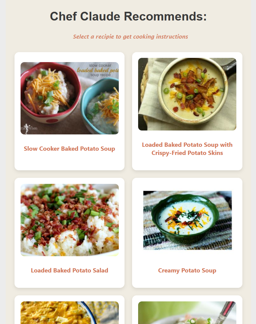 Smart recipe recommendation