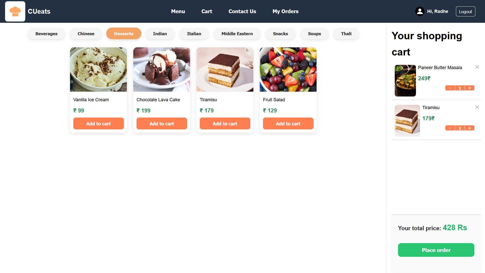 CuEats - Smart University Food Ordering System